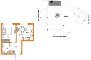 1-к квартира, вторичка, 33м2, 19/25 этаж