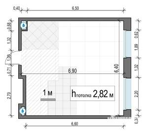 1-к квартира, строящийся дом, 42м2, 11/23 этаж