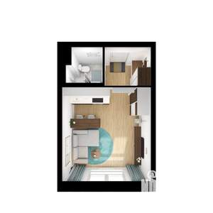 Студия квартира, вторичка, 24м2, 10/25 этаж