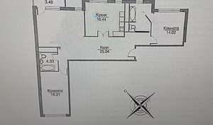 3-к квартира, вторичка, 105м2, 10/12 этаж