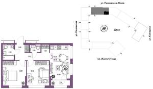 3-к квартира, вторичка, 57м2, 2/25 этаж