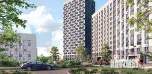 1-к квартира, строящийся дом, 42м2, 10/23 этаж