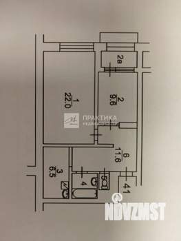 2-к квартира, вторичка, 54м2, 1/10 этаж