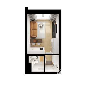 Студия квартира, вторичка, 20м2, 2/24 этаж