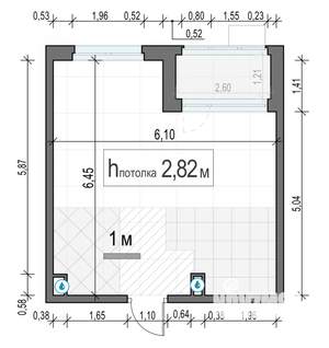 2-к квартира, строящийся дом, 35м2, 13/17 этаж