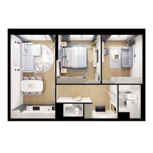 2-к квартира, вторичка, 61м2, 13/24 этаж