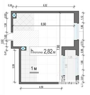 1-к квартира, вторичка, 44м2, 15/17 этаж