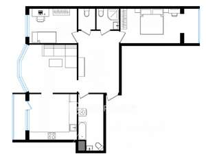 3-к квартира, вторичка, 94м2, 12/13 этаж
