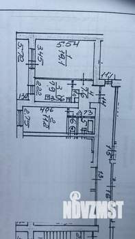 2-к квартира, вторичка, 52м2, 3/12 этаж