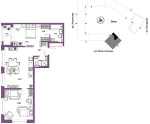 3-к квартира, вторичка, 75м2, 22/25 этаж