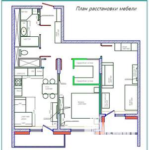 2-к квартира, вторичка, 66м2, 18/22 этаж