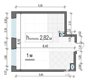 1-к квартира, вторичка, 35м2, 17/23 этаж