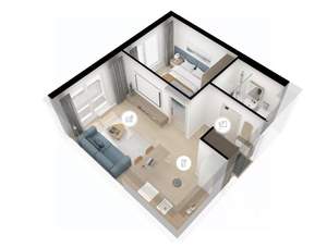 1-к квартира, вторичка, 38м2, 7/24 этаж