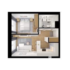 1-к квартира, вторичка, 32м2, 7/24 этаж