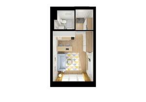 Студия квартира, вторичка, 20м2, 6/13 этаж