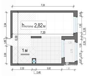 1-к квартира, строящийся дом, 38м2, 15/18 этаж
