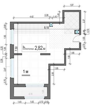 1-к квартира, строящийся дом, 49м2, 6/18 этаж
