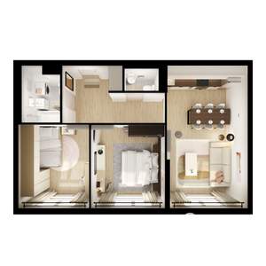 2-к квартира, вторичка, 59м2, 16/25 этаж