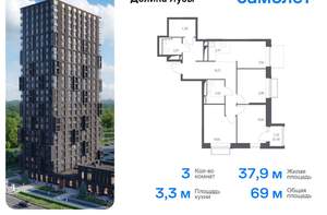 1-к квартира, вторичка, 30м2, 16/24 этаж