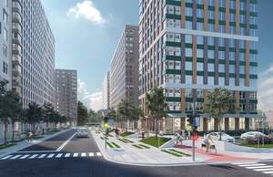 2-к квартира, строящийся дом, 39м2, 18/23 этаж