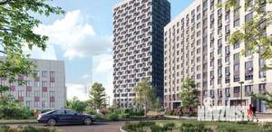 1-к квартира, строящийся дом, 42м2, 18/23 этаж