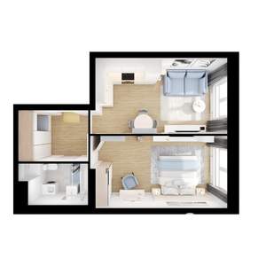1-к квартира, вторичка, 44м2, 11/25 этаж