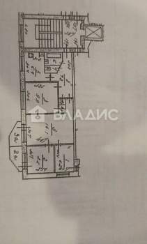4-к квартира, вторичка, 59м2, 5/9 этаж