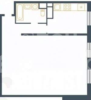 2-к квартира, строящийся дом, 62м2, 1/9 этаж