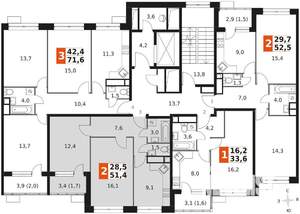 2-к квартира, вторичка, 51м2, 7/9 этаж