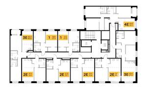 2-к квартира, строящийся дом, 66м2, 23/23 этаж