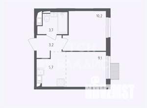 1-к квартира, вторичка, 31м2, 3/18 этаж