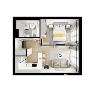 1-к квартира, вторичка, 34м2, 18/25 этаж