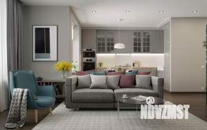 2-к квартира, строящийся дом, 45м2, 9/17 этаж