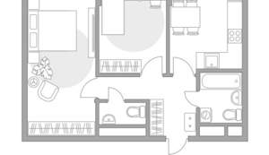 2-к квартира, строящийся дом, 51м2, 12/12 этаж