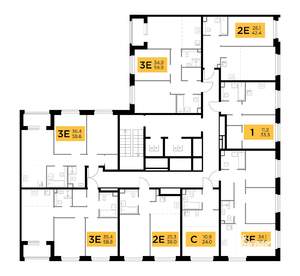 2-к квартира, строящийся дом, 60м2, 4/12 этаж