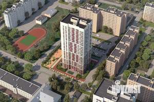 2-к квартира, строящийся дом, 52м2, 22/22 этаж