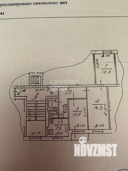 3-к квартира, вторичка, 69м2, 2/9 этаж