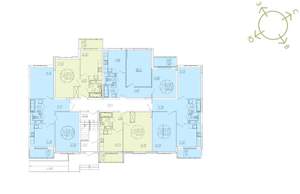 2-к квартира, строящийся дом, 60м2, 2/4 этаж