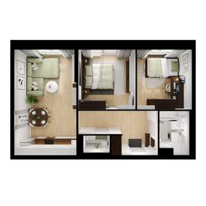 2-к квартира, вторичка, 59м2, 6/25 этаж