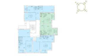 2-к квартира, вторичка, 65м2, 4/4 этаж