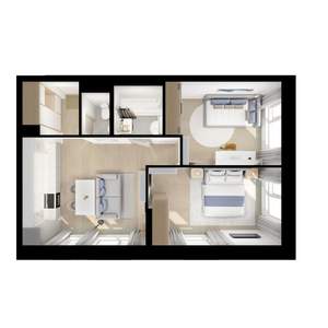 2-к квартира, вторичка, 52м2, 10/25 этаж