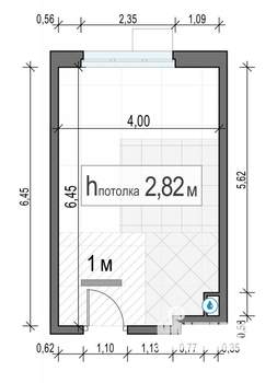 Студия квартира, вторичка, 25м2, 12/17 этаж