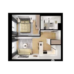 1-к квартира, вторичка, 33м2, 12/25 этаж