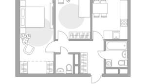 2-к квартира, вторичка, 54м2, 12/6 этаж