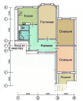3-к квартира, вторичка, 76м2, 16/17 этаж