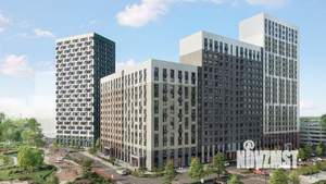 1-к квартира, строящийся дом, 43м2, 12/23 этаж