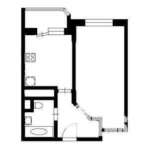 1-к квартира, вторичка, 35м2, 6/18 этаж