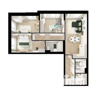 3-к квартира, вторичка, 84м2, 20/25 этаж