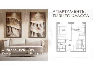 2-к квартира, вторичка, 36м2, 14/16 этаж