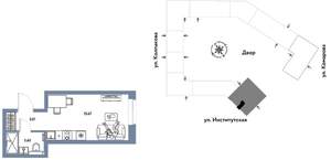 Студия квартира, вторичка, 22м2, 17/25 этаж
